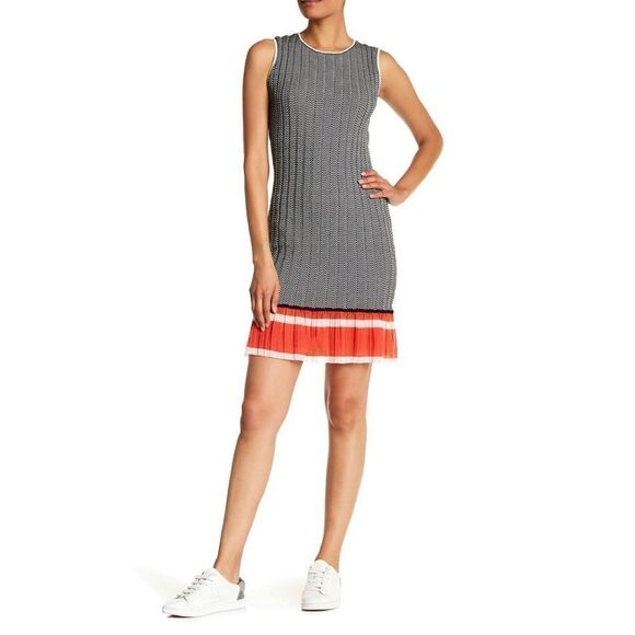 Jason Wu Dresses & Skirts - GREY by Jason Wu Chevron Knit Dress size L